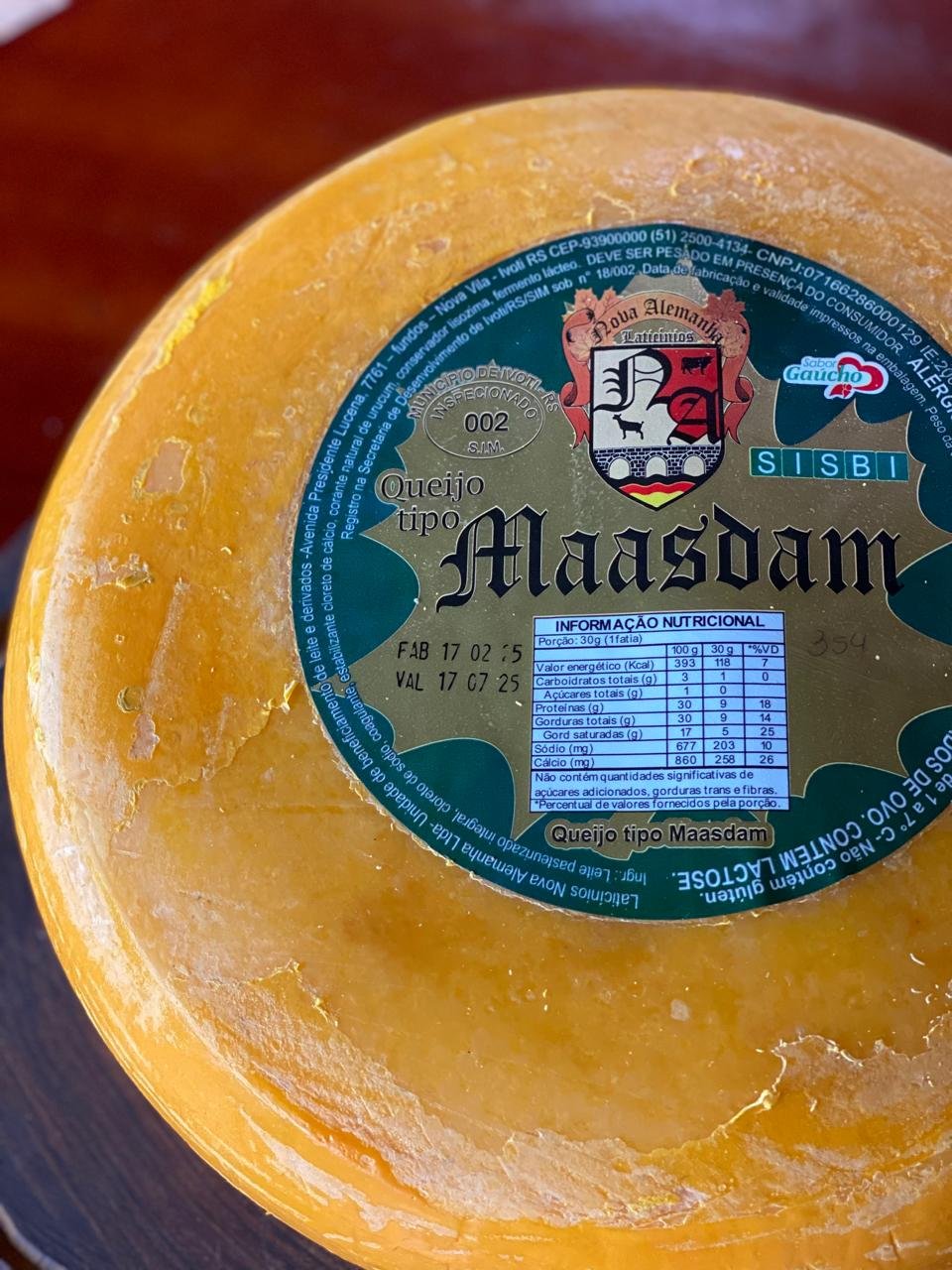 Queijo Maasdam - Nova Alemanha - Imagem 2